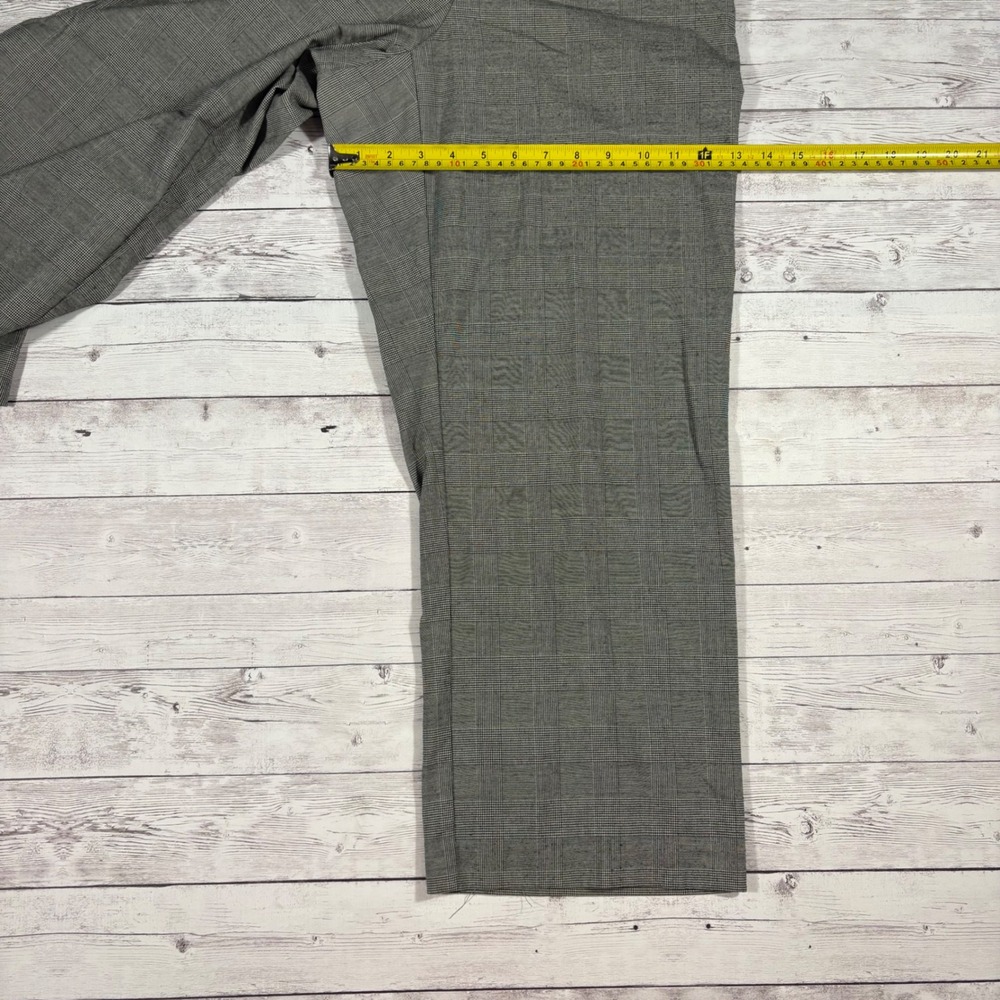 Alfred Dunner Petite Plaid Pants Elastic Waist Wide Leg Casual Comfort Size 12P - Picture 8 of 10
